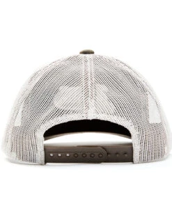 Justin Men's Brown Oilskin Embroidered Logo Mesh-Back Ball Cap -Montana Clothing Shop 2000353919 200 P3