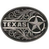 Montana Silversmiths Men's Gunmetal Texas Star Filigree Belt Buckle -Montana Clothing Shop 2000355742 040 P1