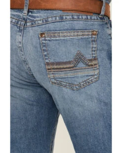 Rock 47 By Wrangler Men's Bayshore Medium Stretch Slim Bootcut Jeans -Montana Clothing Shop 2000358078 400 P4