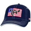 Cowboy Hardware Men's Navy Logo Flag Patch Solid-Back Ball Cap -Montana Clothing Shop 2000359216 410 P1