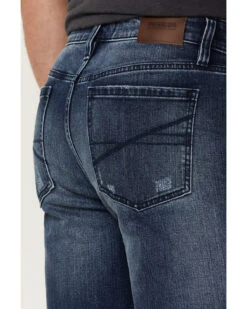 Brothers & Sons Men's Wilderness Distressed Stretch Regular Straight Jeans -Montana Clothing Shop 2000359573 415 P4
