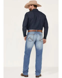 Rock 47 By Wrangler Men's Barlow Light Wash Slim Straight Jeans -Montana Clothing Shop 2000359726 412 P3