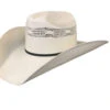 Dallas Hats Men's Natural Cattleman Byplay Band Bangora Straw Western Hat -Montana Clothing Shop 2000360241 101 P1