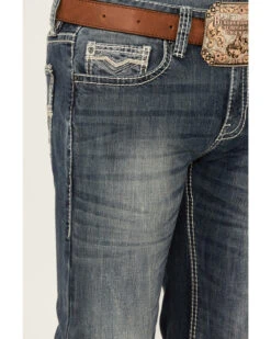 Rock & Roll Denim Men's Medium Vintage Pistol Stretch Regular Straight Jeans -Montana Clothing Shop 2000361609 400 P4