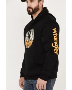 Wrangler Men's Yellowstone We Don't Choose Way Logo Sleeve Graphic Hooded Sweatshirt -Montana Clothing Shop 2000361692 001 P3