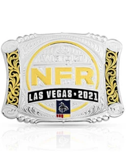 Montana Silversmiths Men's NFR 2021 Cinched Belt Buckle