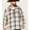 Wrangler Men's Plaid Print 1/4 Button Front Unlined Hooded Pullover 1 Wrangler Men's Plaid Print 1/4 Button Front Unlined Hooded Pullover -Montana Clothing Shop 2000366036 280 P1