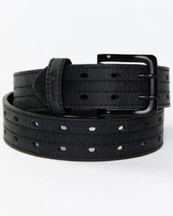 Hawx Men's Double Prong Reinforced Leather Belt