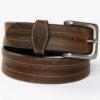 Hawx Men's Medium Brown Textured Leather Belt -Montana Clothing Shop 2000366770 210 P1