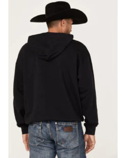 Wrangler Men's 75 Years Black Horse Graphic Hooded Sweatshirt -Montana Clothing Shop 2000366793 001 P4