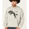 Wrangler Men's 75 Years Heather Gray Horse Graphic Hooded Sweatshirt -Montana Clothing Shop 2000366795 070 P1