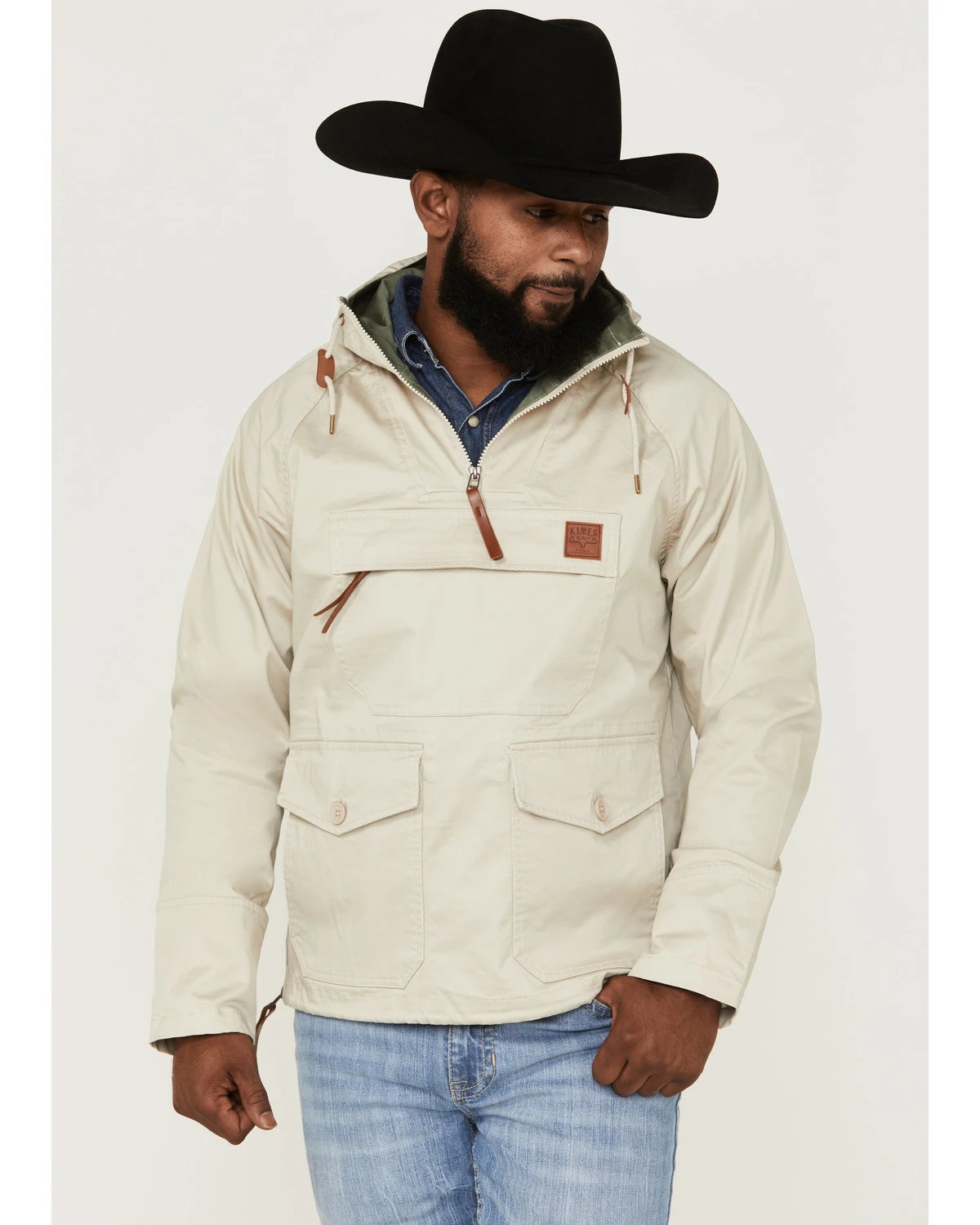 Kimes Ranch Men's Any-Day Sand 1/4 Zip Front Hooded Pullover 3 Kimes Ranch Men's Any-Day Sand 1/4 Zip Front Hooded Pullover