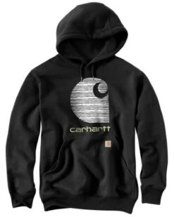 Carhartt Men's Rain Defender® Loose Fit Midweight Logo Graphic Hooded Sweatshirt - Big & Tall