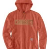 Carhartt Men's Loose Fit Midweight Felt Logo Graphic Hooded Sweatshirt -Montana Clothing Shop 2000370043 800 P1