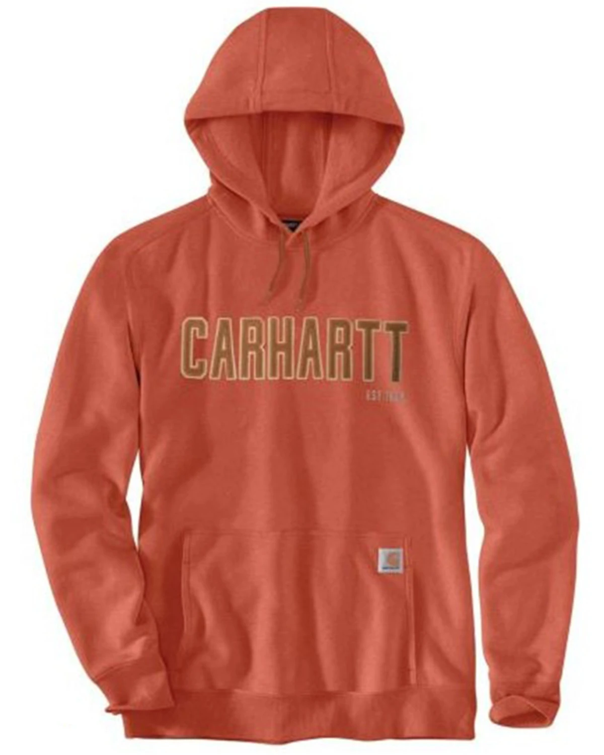 Carhartt Men's Loose Fit Midweight Felt Logo Graphic Hooded Sweatshirt 3 Carhartt Men's Loose Fit Midweight Felt Logo Graphic Hooded Sweatshirt