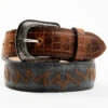 Cody James Men's Etched Caiman Antique Belt -Montana Clothing Shop 2000370703 933 P1