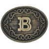 Montana Silversmiths Filigree Initial B Belt Buckle -Montana Clothing Shop 2000373848 221 P1