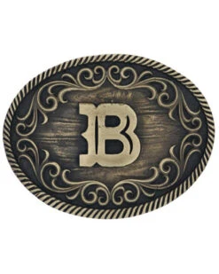 Montana Silversmiths Filigree Initial B Belt Buckle