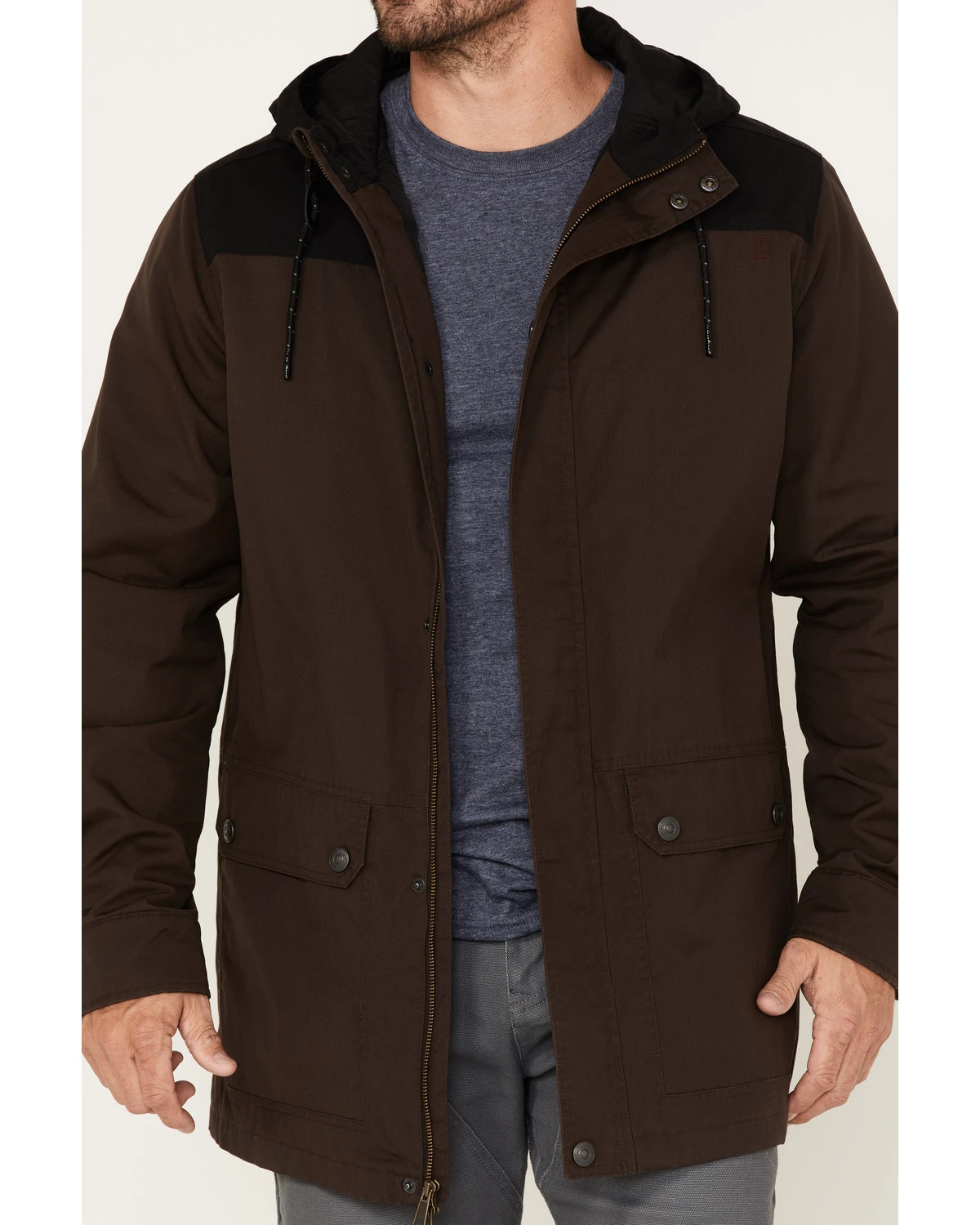 Brothers & Sons Men's Waxed Canvas Cruiser Hooded Jacket 5 Brothers & Sons Men's Waxed Canvas Cruiser Hooded Jacket - Image 3