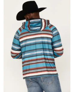 Rock & Roll Denim Men's Serape Stripe Print Hooded Sweatshirt -Montana Clothing Shop 2000376205 402 P4