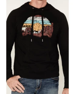 Rock & Roll Denim Men's Scenic Graphic Hooded Sweatshirt -Montana Clothing Shop 2000376216 001 P3