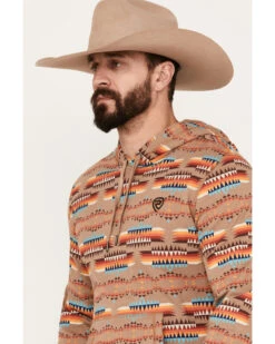 Rock & Roll Denim Men's Southwestern Print Hooded Sweatshirt -Montana Clothing Shop 2000385202 280 P2