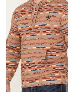 Rock & Roll Denim Men's Southwestern Print Hooded Sweatshirt -Montana Clothing Shop 2000385202 280 P3