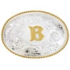 Montana Silversmiths Men's Initial "B" Buckle -Montana Clothing Shop 290405 03 P1