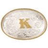 Montana Silversmiths Men's Initial "K" Buckle -Montana Clothing Shop 290414 03 P1