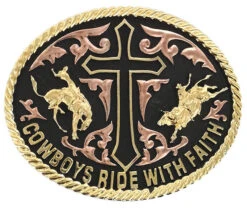 Cody James Men's Ride With Faith Belt Buckle